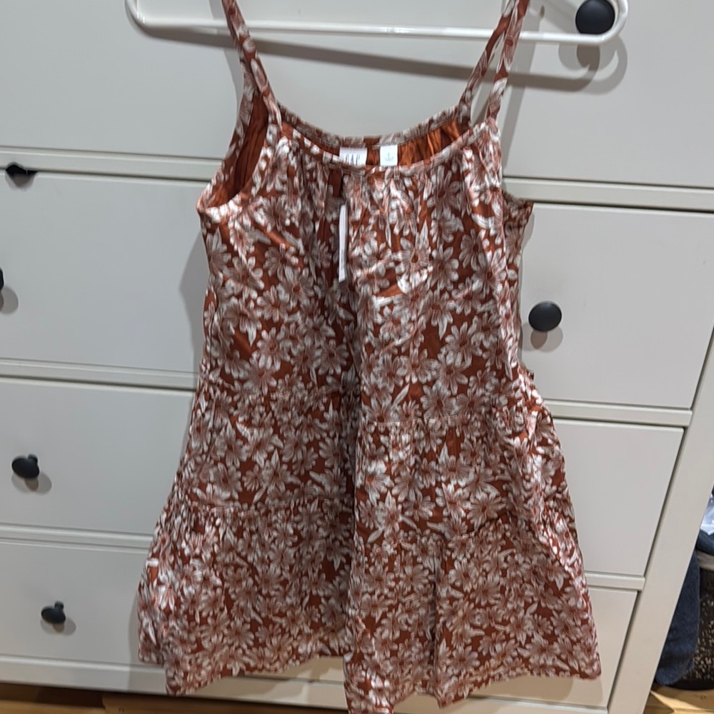 Girls Floral Spaghetti Strap Dress